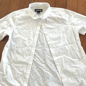 Lands End short sleeve uniform w/scalloped collar (girls 10)